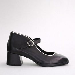 BRESLEY PODIUM BLACK - Women Heels - Collective Shoes 