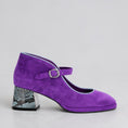 Load image into Gallery viewer, BRESLEY PODIUM PURPLE MULTI - Women Heels - Collective Shoes 
