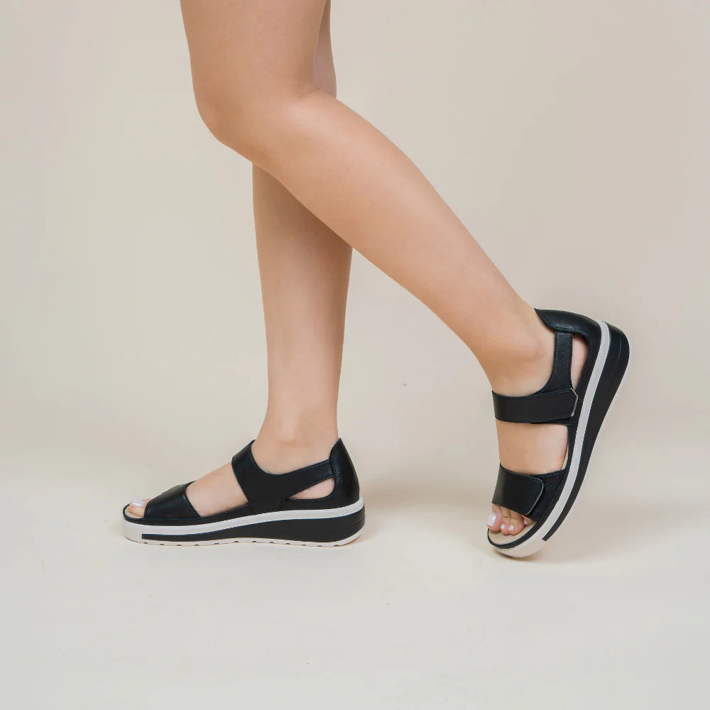 NAKED ARCHES HAPPY BLACK - Women Sandals - Collective Shoes 
