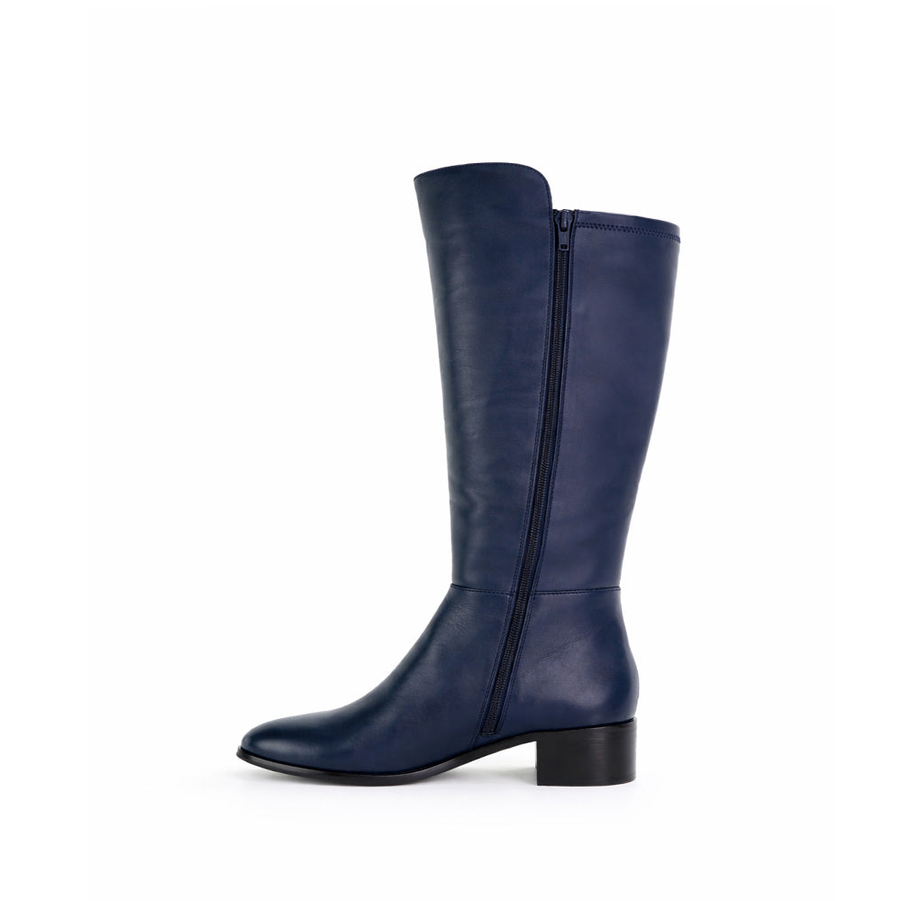 LE SANSA TRESGO NAVY - Women High Boots - Collective Shoes 
