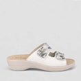 Load image into Gallery viewer, FLY FLOT T5B18 QE WHITE - Women slippers - Collective Shoes 
