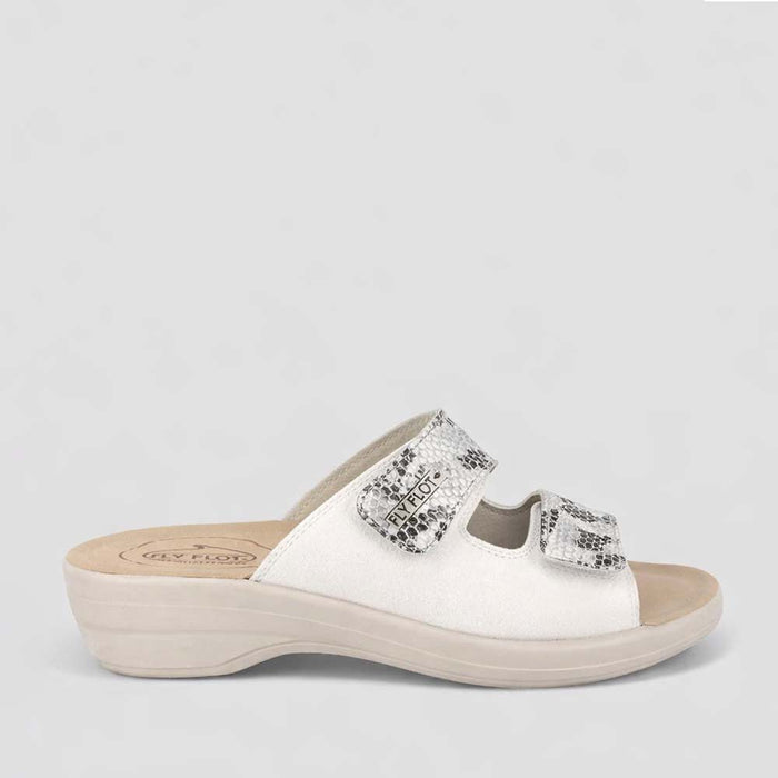 FLY FLOT T5B18 QE WHITE - Women slippers - Collective Shoes 