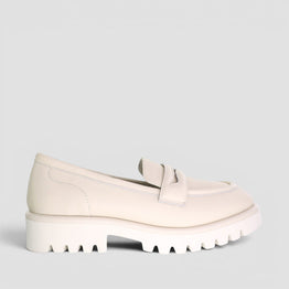 LE SANSA BOW NUDE LEATHER - Women Loafers - Collective Shoes 