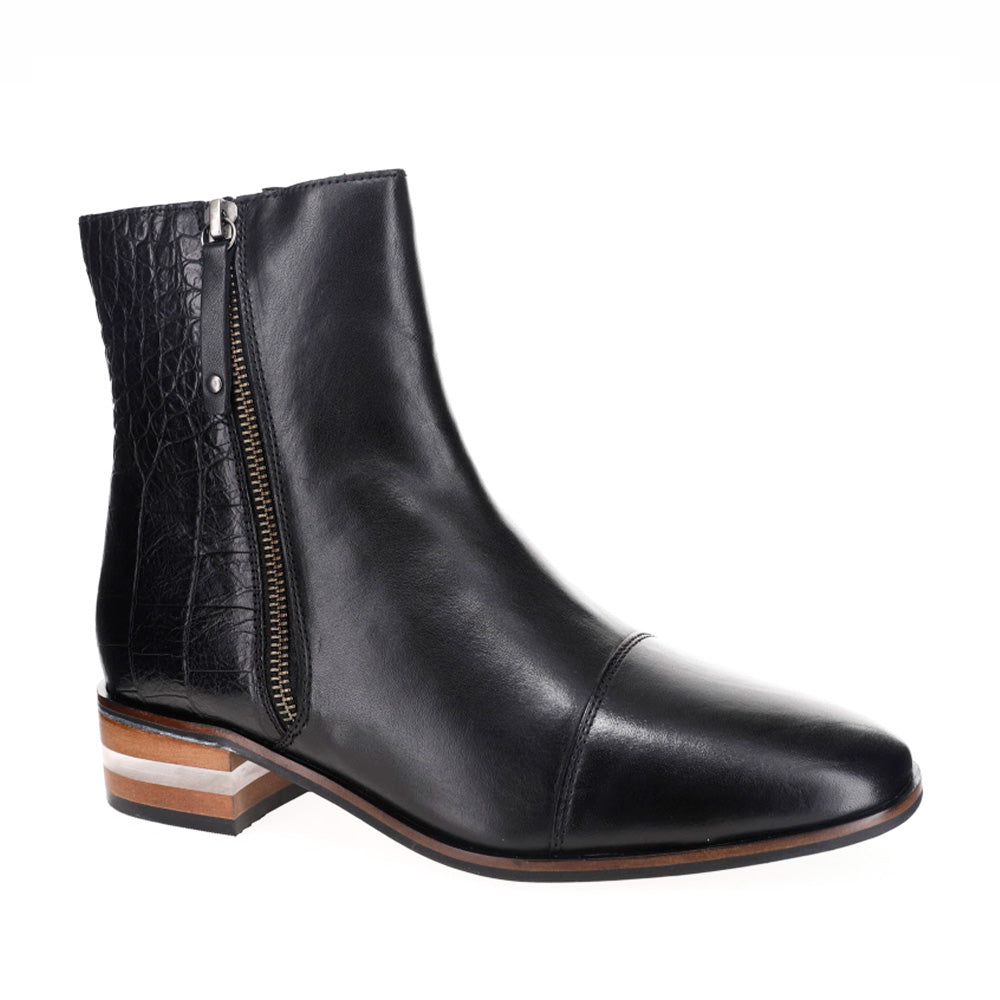 LESANSA MERA BLACK CROC - Women Boots - Collective Shoes 
