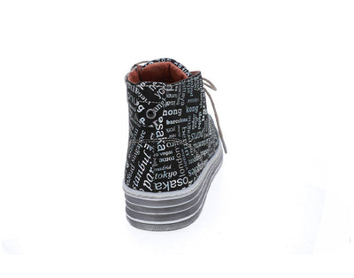 LESANSA VIVID BLACK PRINT - Women Boots - Collective Shoes 