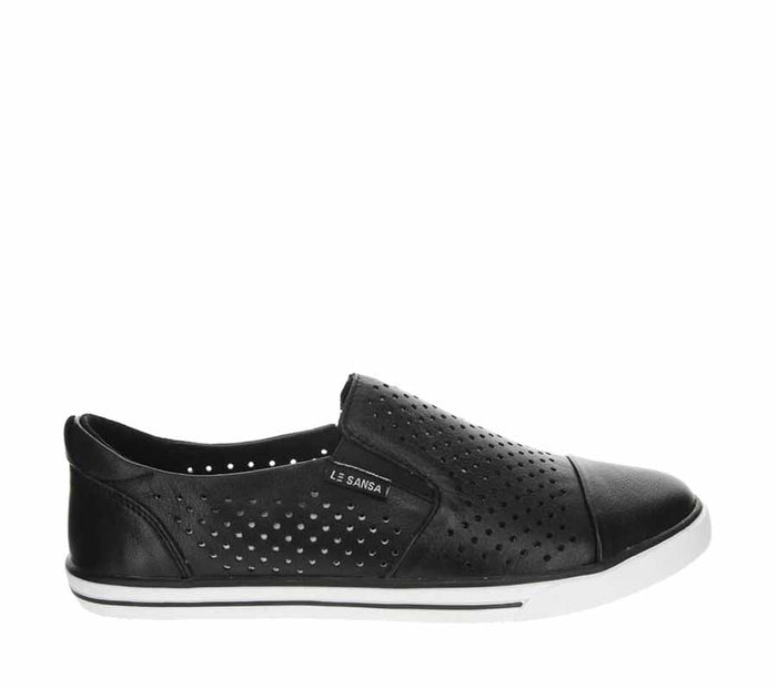 LE SANSA KEEPER BLACK - Women Slip On - Collective Shoes 