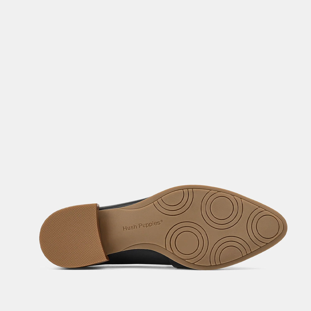 HUSH PUPPIES MAPLE BLACK/BLACK PATENT - Women Loafers - Collective Shoes 