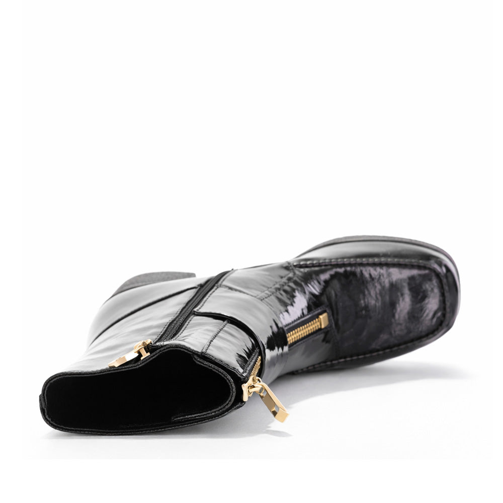 TAMARA LONDON BOONDOGGL BLACK PATENT - Women Boots - Collective Shoes 