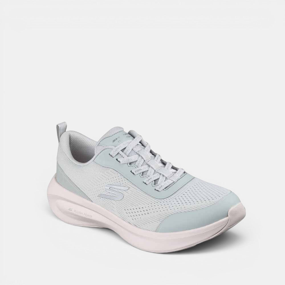SKECHERS PLUSH FOAM GREY PINK