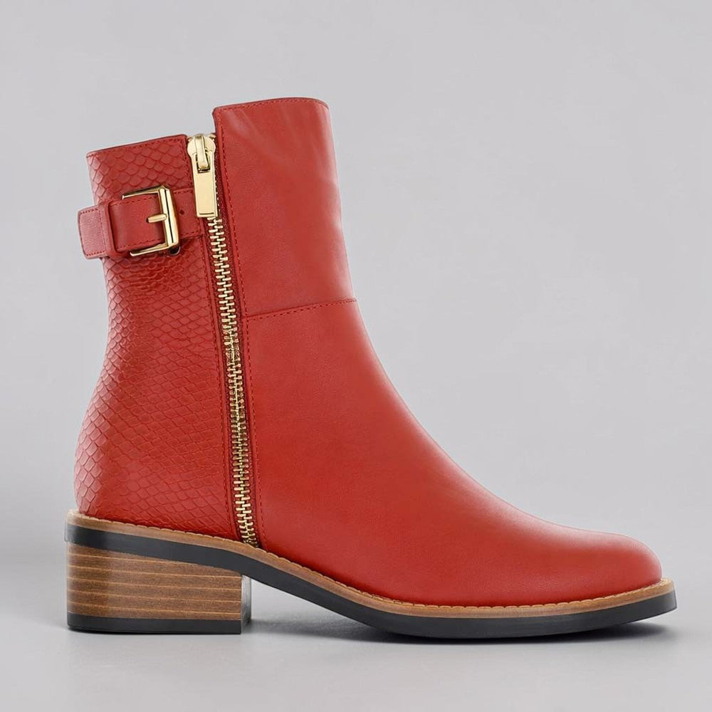 BRESLEY RIPPER RED - Women Boots - Collective Shoes 