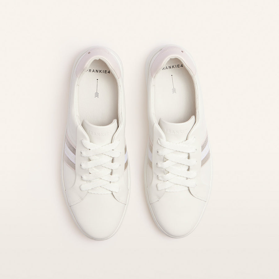 FRANKIE4 RILEY WHITE PINK - Women Sneakers - Collective Shoes 