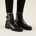 Load image into Gallery viewer, BRESLEY PANDER BLACK PATENT - Women Boots - Collective Shoes 
