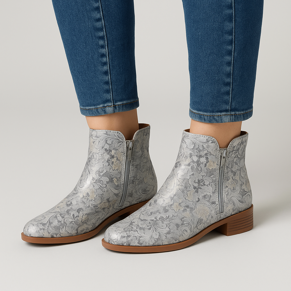 ZIERA SKYLARS SILVER FIREWORKS - Women Boots - Collective Shoes 