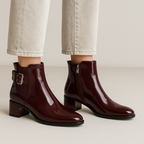 LE SANSA ROMY MERLOT - Women Boots - Collective Shoes 