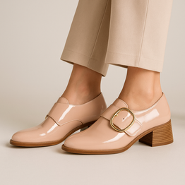 LE SANSA RICE BLUSH PATENT - Women Loafers - Collective Shoes 