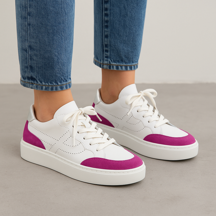 MILA RAINE VERIFY WHITE GOLD - Women Sneakers - Collective Shoes 