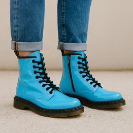 LE SANSA DEPTH TURQ PATENT - Women Boots - Collective Shoes 