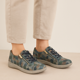 ZIERA SOLAR BLUE LEAF - Women sneakers - Collective Shoes 
