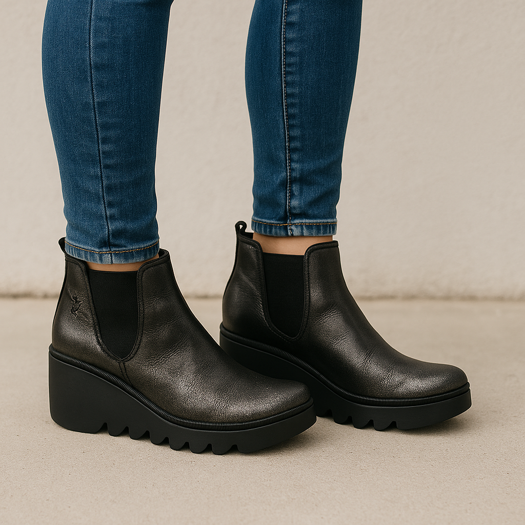 FLY LONDON BYNE SILVER - Women Boots - Collective Shoes 