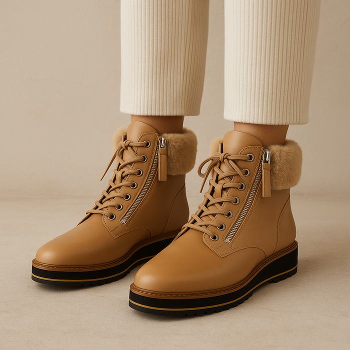 LE SANSA SNAP TAN - Women Boots - Collective Shoes 