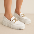 Load image into Gallery viewer, DJANGO & JULIETTE BRONTIS WHITE PATENT - Women Loafers - Collective Shoes 

