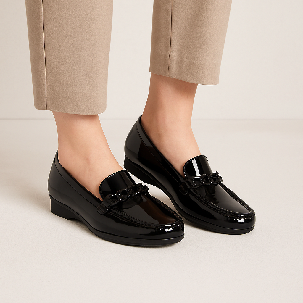 ZIERA FENDERS BLACK - Women Loafers - Collective Shoes 