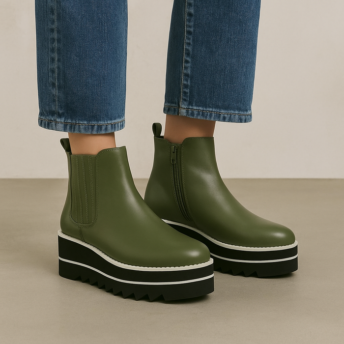 LE SANSA TRINITY OLIVE - Women Boots - Collective Shoes 