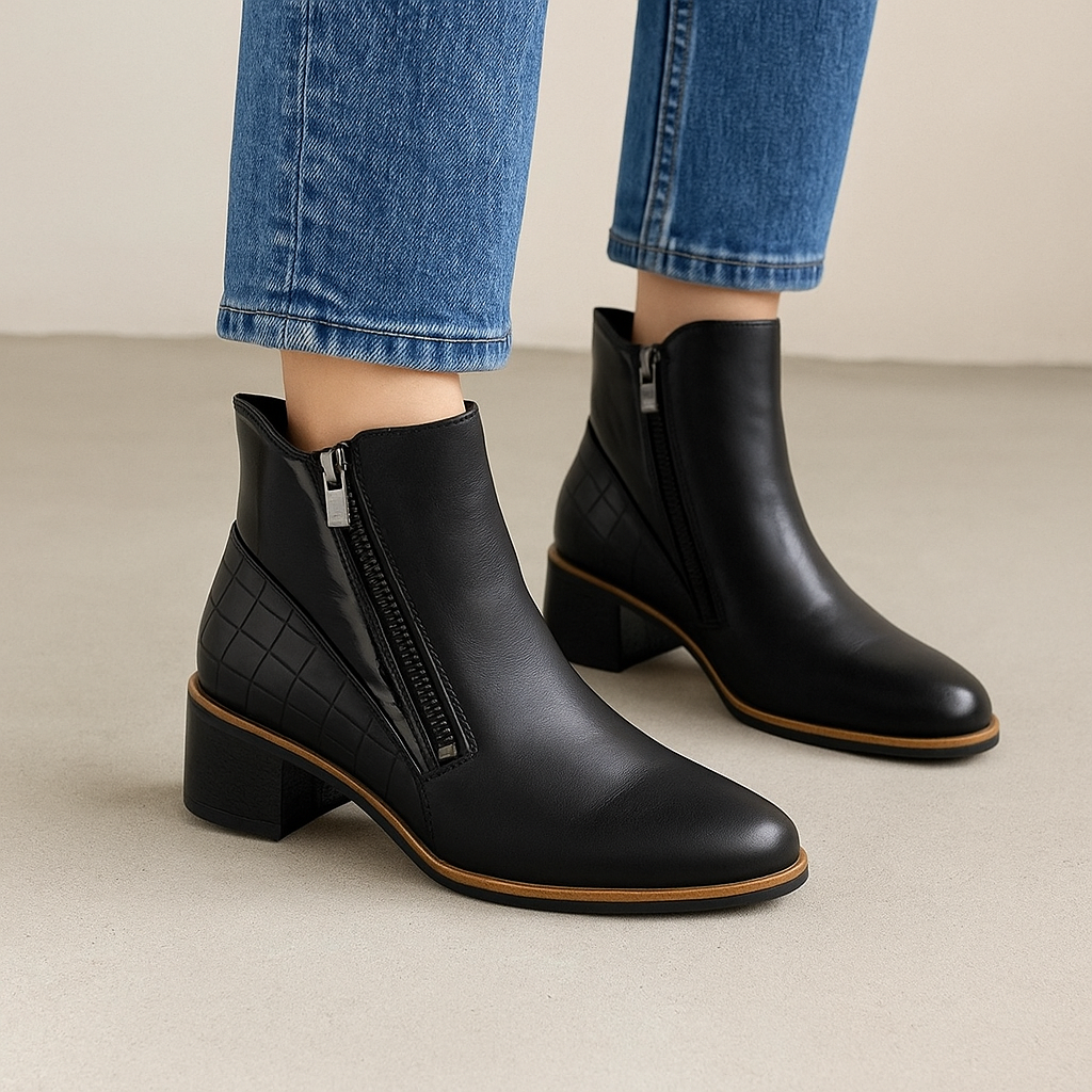 LE SANSA REFINE BLACK - Women Boots - Collective Shoes 