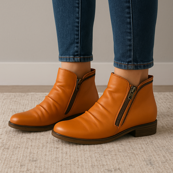 LE SANSA LEMON ORANGE - Women Boots - Collective Shoes 