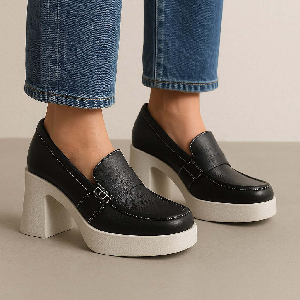 TAMARA LONDON BASIE BLACK MILLED - Women Heels - Collective Shoes 
