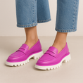Load image into Gallery viewer, LE SANSA BOW HOT PINK - Women Loafers - Collective Shoes 
