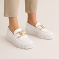 Load image into Gallery viewer, DJANGO & JULIETTE BRONTIS WHITE - Women Loafers - Collective Shoes 
