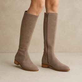 DJANGO & JULIETTE FLOWING TAUPE - Women High Boots - Collective Shoes 