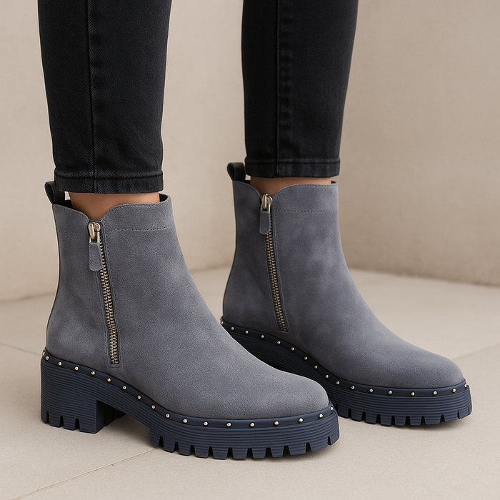 DJANGO & JULIETTE OSPOTT WASHED DENIM - Women Boots - Collective Shoes 