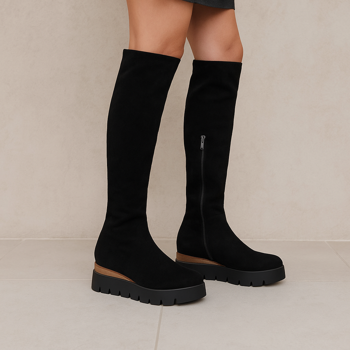 DJANGO & JULIETTE RAISHA BLACK - Women High Boots - Collective Shoes 