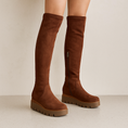 Load image into Gallery viewer, DJANGO & JULIETTE RAISHA COCOA - Women High Boots - Collective Shoes 
