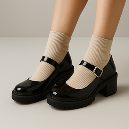 DJANGO & JULIETTE MIRRIAM BLACK - Women Heels - Collective Shoes 