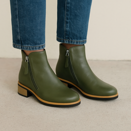 BRESLEY DOLOMITE OLIVE - Women Boots - Collective Shoes 
