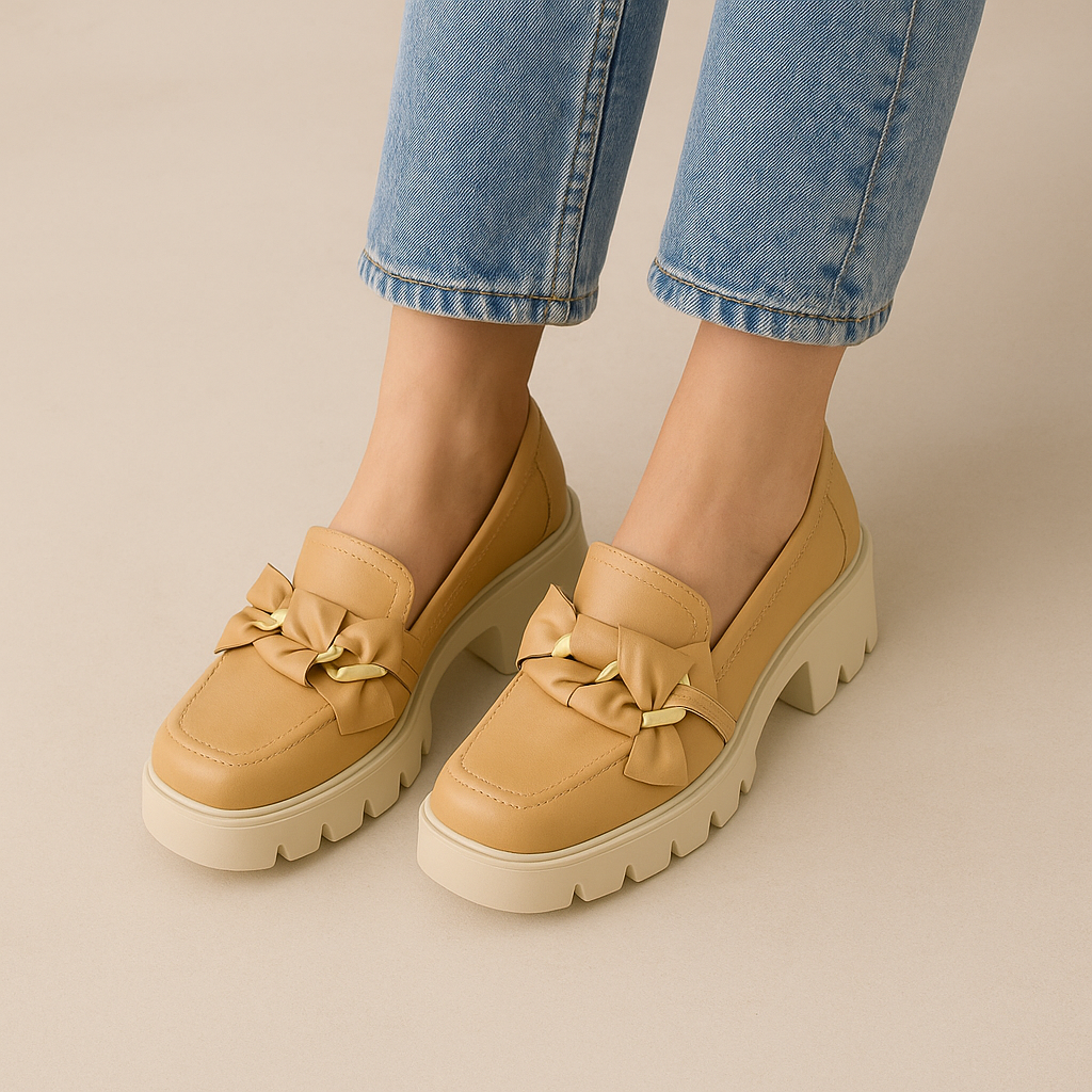 DJANGO & JULIETTE BIZMO CAPPUCCINO - Women Loafers - Collective Shoes 