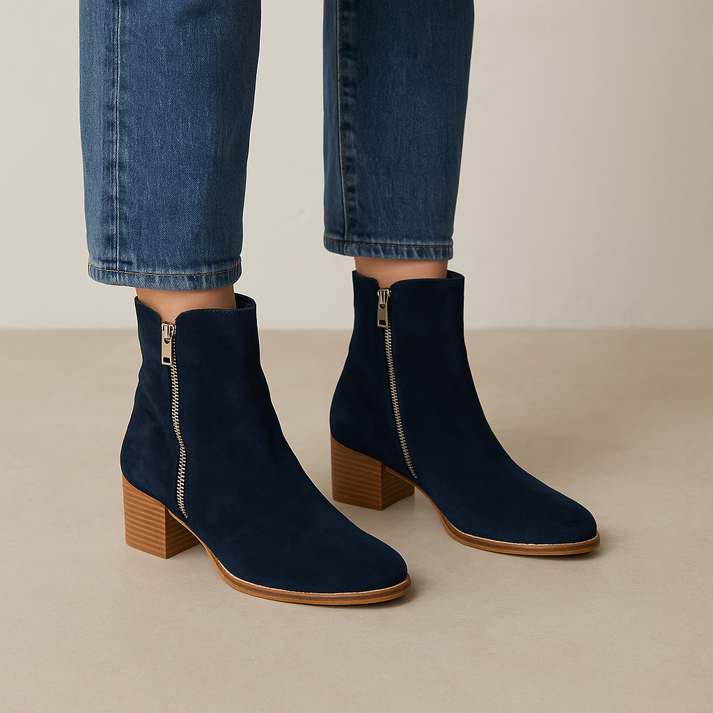 DJANGO & JULIETTE MOCKUP MARINE SUDE - Women Boots - Collective Shoes 