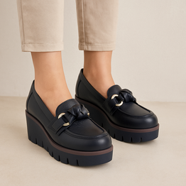 DJANGO & JULIETTE NEWCOMB BLACK - Women Wedge - Collective Shoes 