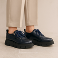 Load image into Gallery viewer, ALFIE & EVIE BINDI NAVY PATENT - Women sneakers - Collective Shoes 
