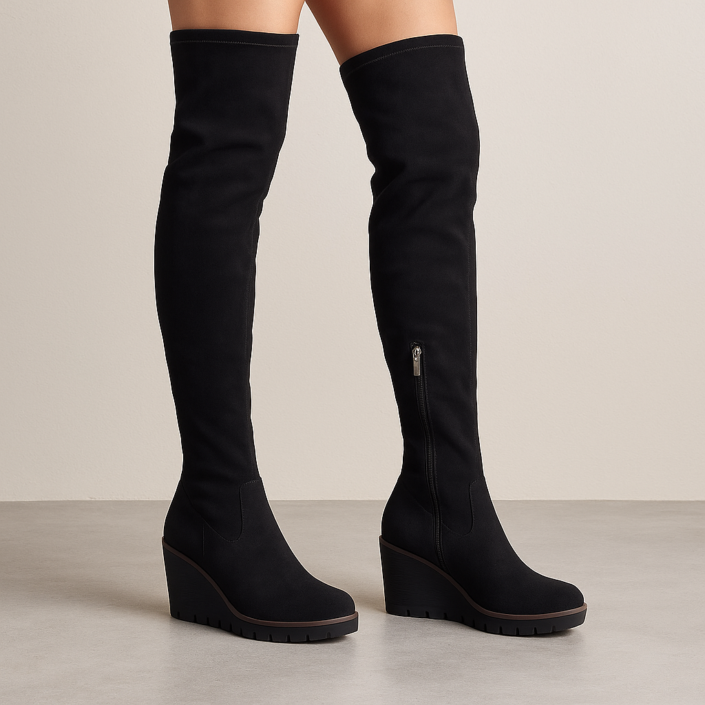 DJANGO & JULIETTE NURU BLACK - Women High Boots - Collective Shoes 
