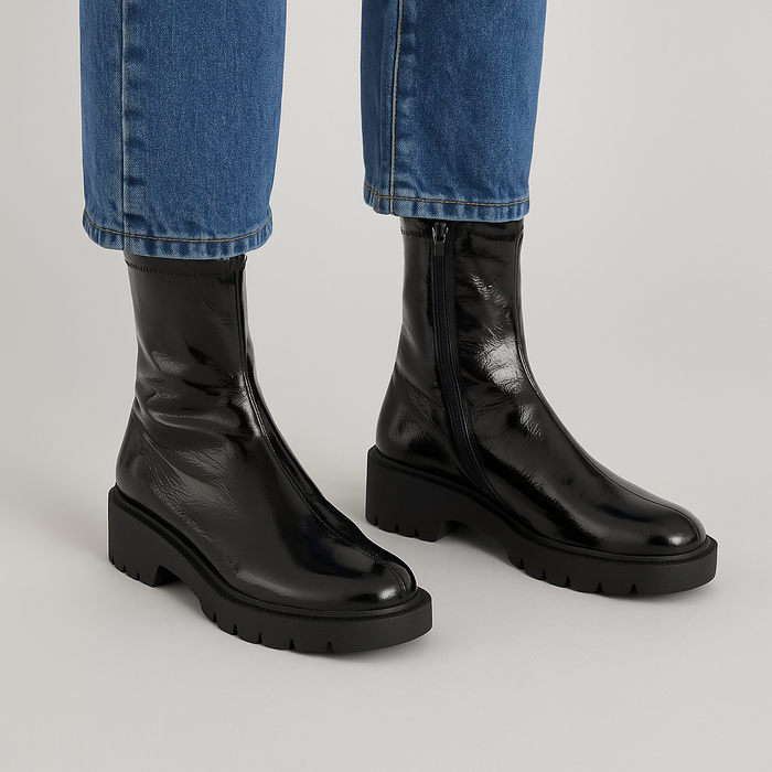 DJANGO & JULIETTE URINA BLACK - Women Boots - Collective Shoes 