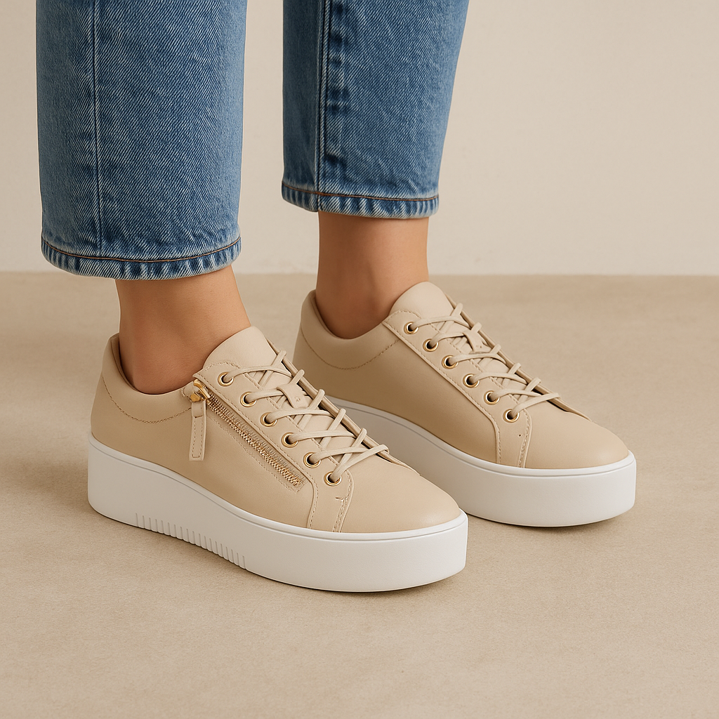 DJANGO & JULIETTE WOLFIE ALMOND - Women sneakers - Collective Shoes 