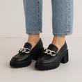 Load image into Gallery viewer, DJANGO & JULIETTE ZUSK BLACK - Women Loafers - Collective Shoes 
