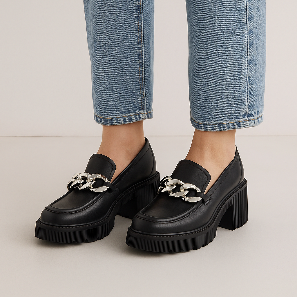 DJANGO & JULIETTE ZUSK BLACK - Women Loafers - Collective Shoes 