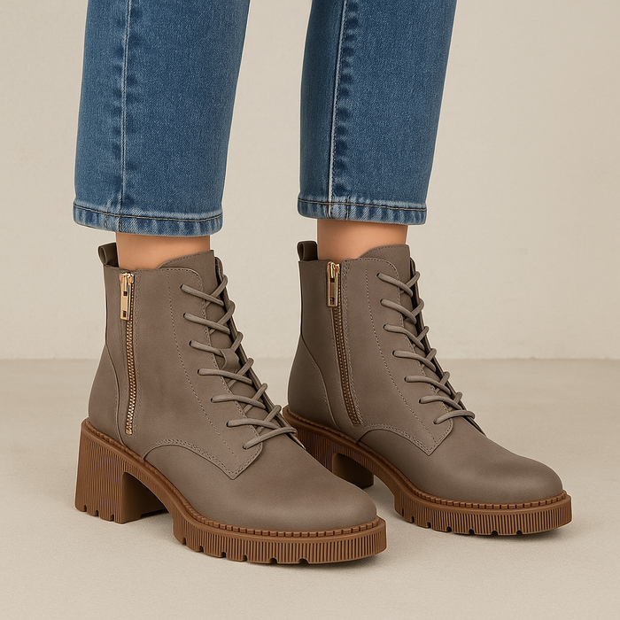 DJANGO & JULIETTE ZYAN MUD - Women Boots - Collective Shoes 