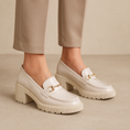 Load image into Gallery viewer, DJANGO & JULIETTE ZOEY IVORY PATENT - Women Loafers - Collective Shoes 

