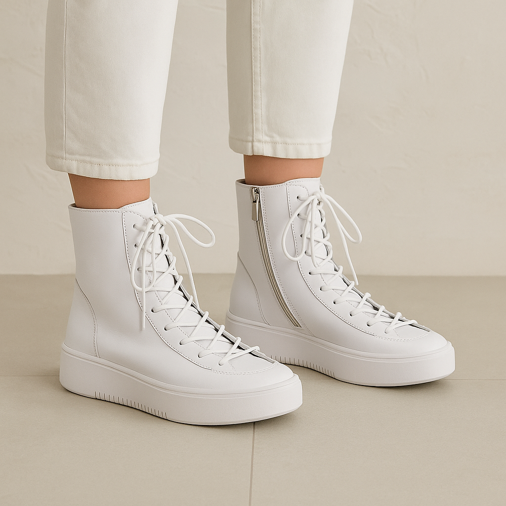 DJANGO & JULIETTE LAINEE WHITE - Women Boots - Collective Shoes 